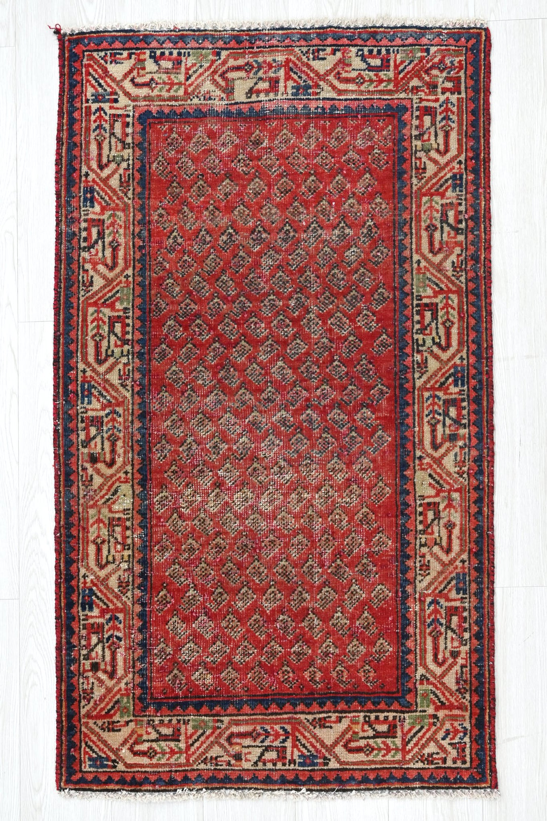 red Accent rug 2' 5" x 4' 1"