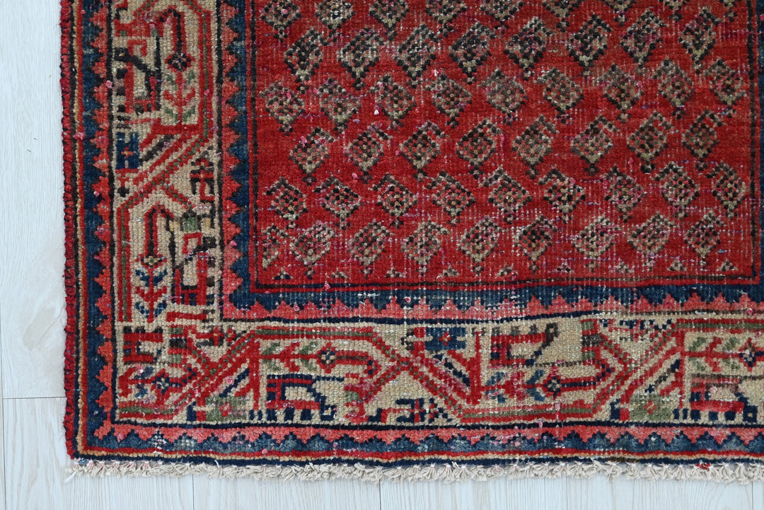 red Accent rug 2' 5" x 4' 1"