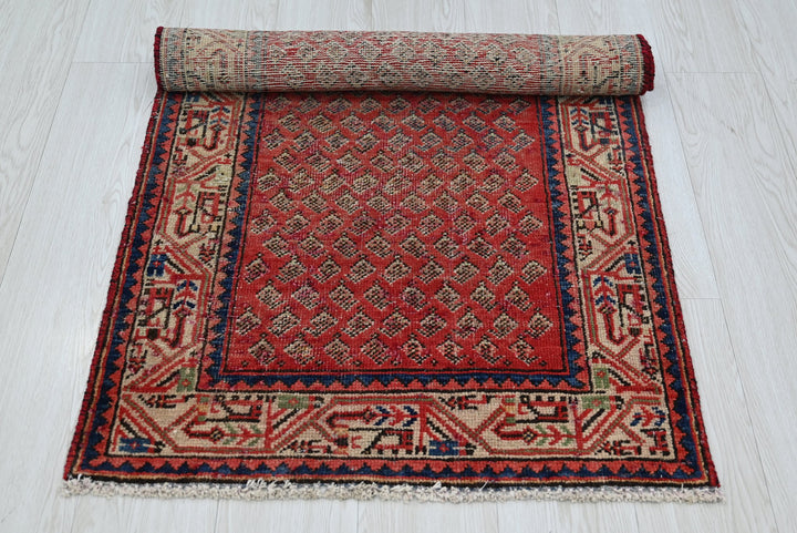 red Accent rug 2' 5" x 4' 1"