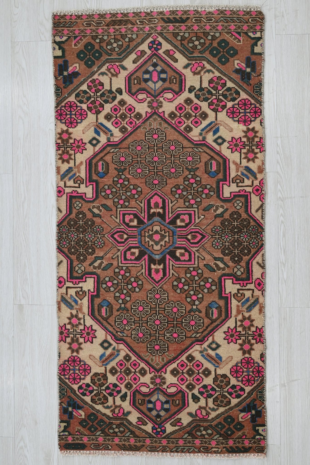 brown Runner rug 2' 4" x 4' 11"