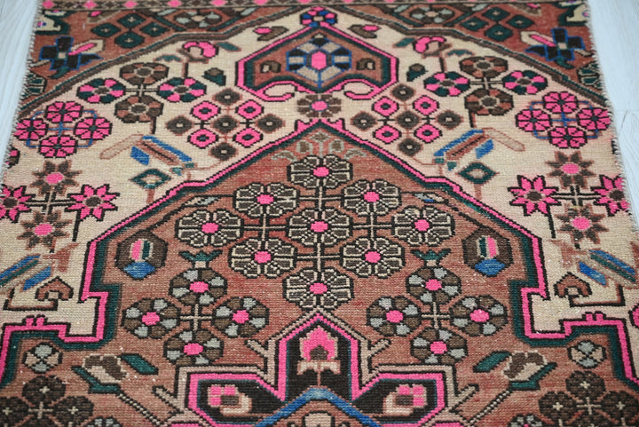 brown Runner rug 2' 4" x 4' 11"