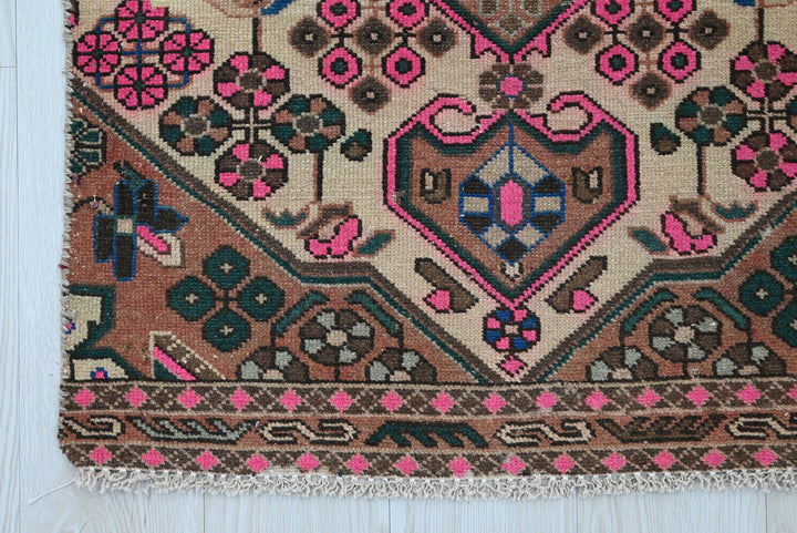 brown Runner rug 2' 4" x 4' 11"