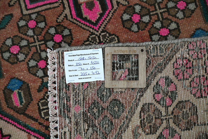 brown Runner rug 2' 4" x 4' 11"