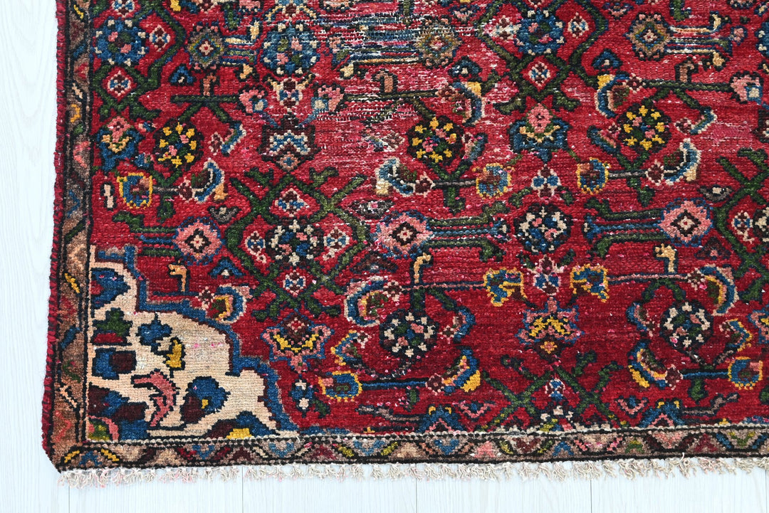 red Accent rug 2' 9" x 4' 1"