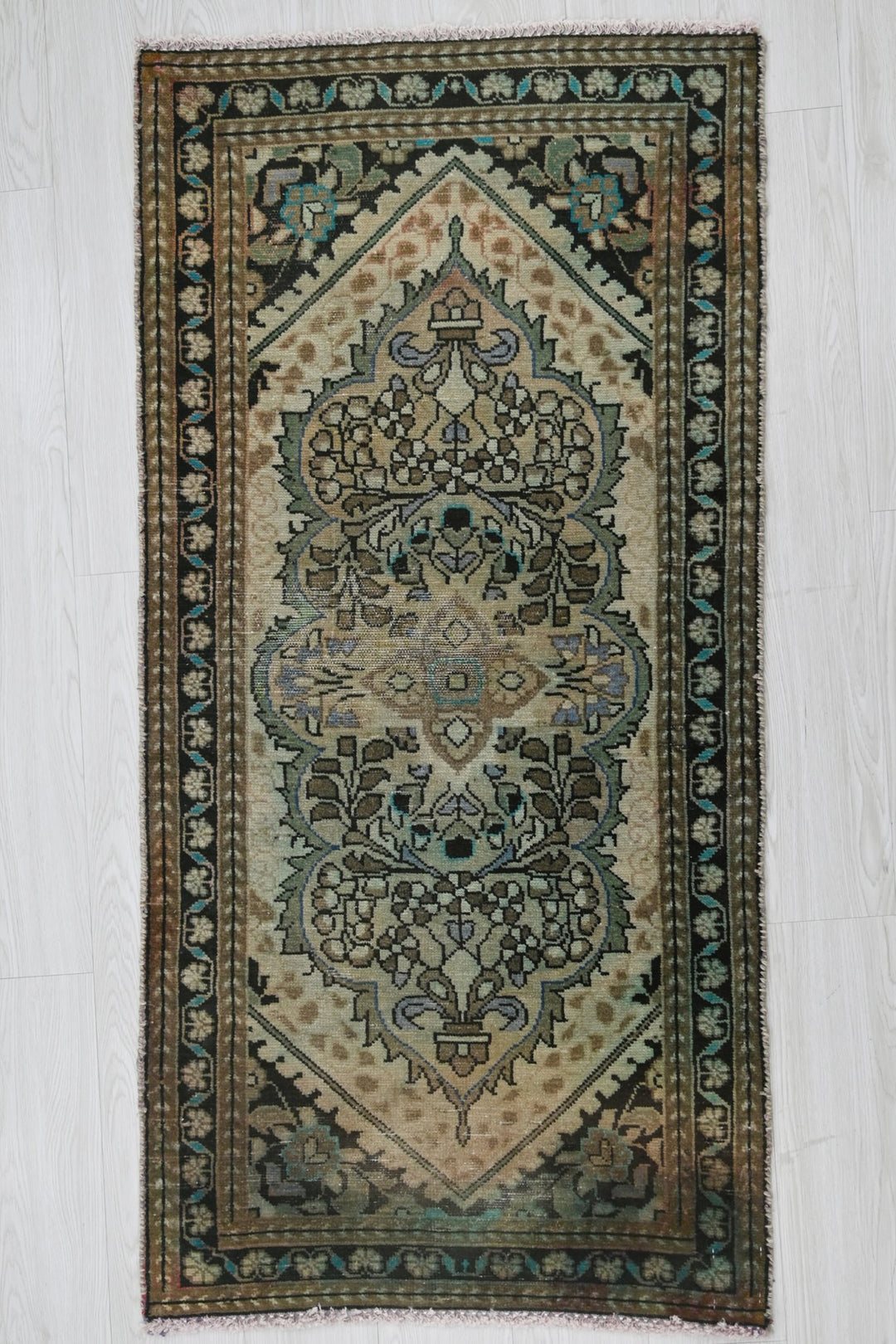 brown Runner rug 2' 4" x 4' 9"