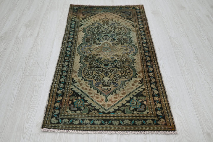 brown Runner rug 2' 4" x 4' 9"