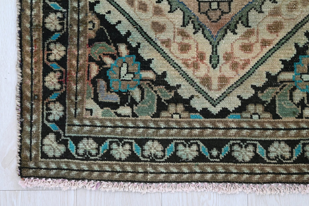brown Runner rug 2' 4" x 4' 9"