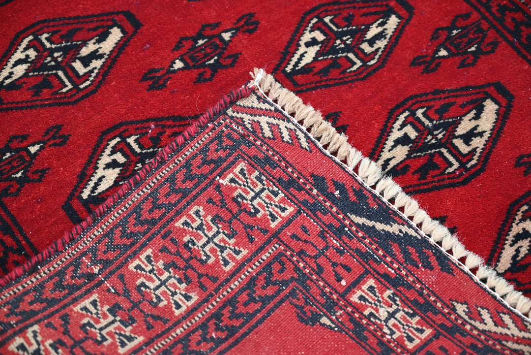 red Accent rug 2' 11" x 4' 2"