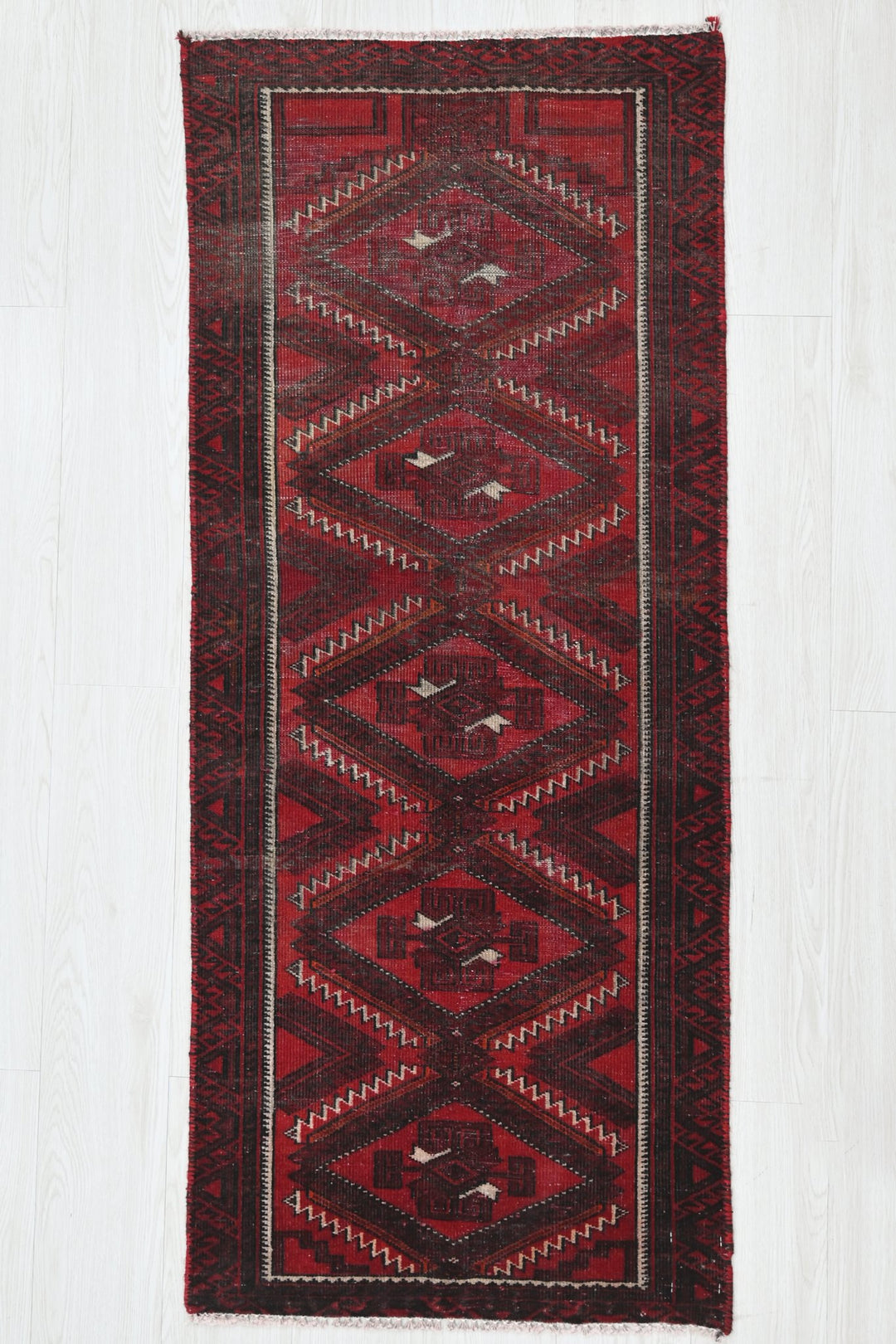 red Runner rug 2' 1" x 4' 11"