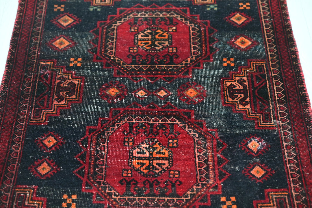 black Runner rug 2' 4" x 5' 9"