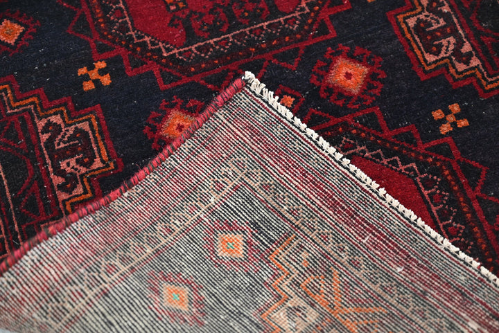 black Runner rug 2' 4" x 5' 9"