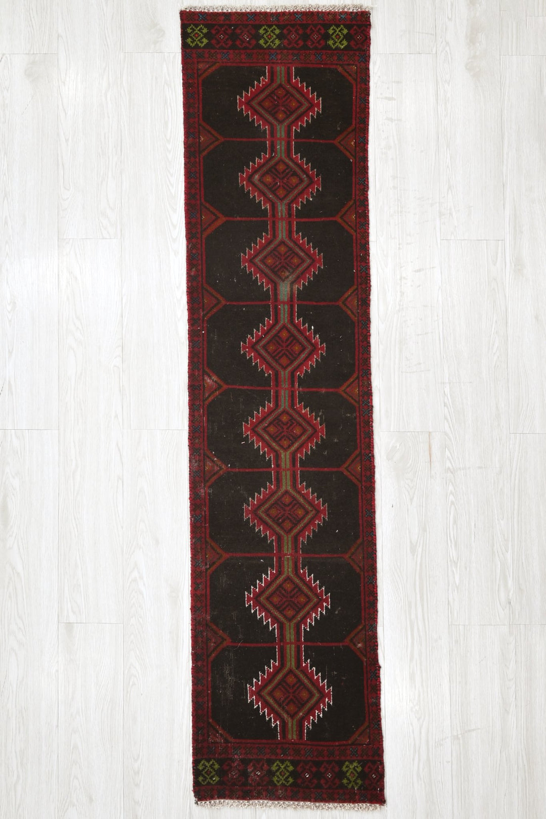 black Runner rug 1' 5" x 6' 2"