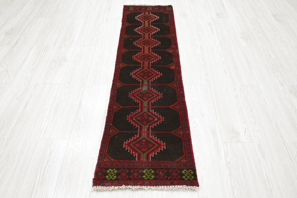 black Runner rug 1' 5" x 6' 2"