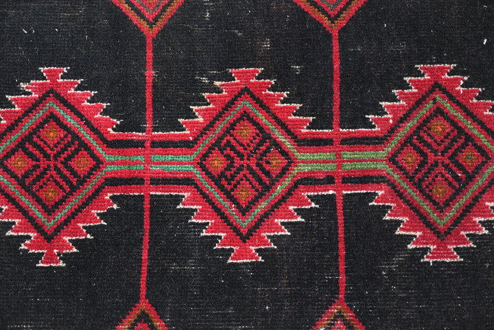 black Runner rug 1' 5" x 6' 2"