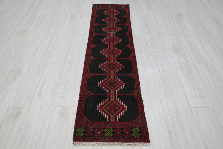 black Runner rug 1' 5" x 6' 2"