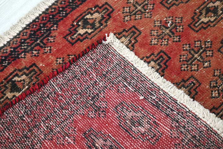 red Mini rug 1' 5" x 3' 4"