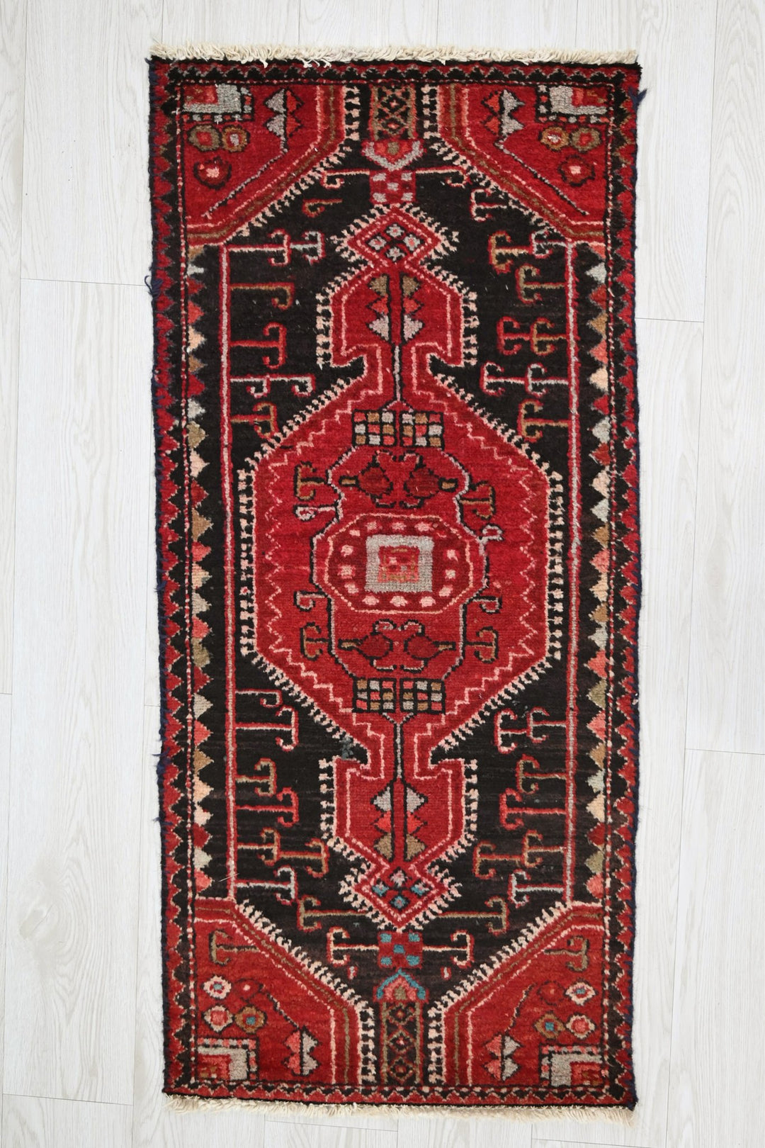 red Accent rug 1' 9" x 3' 9"
