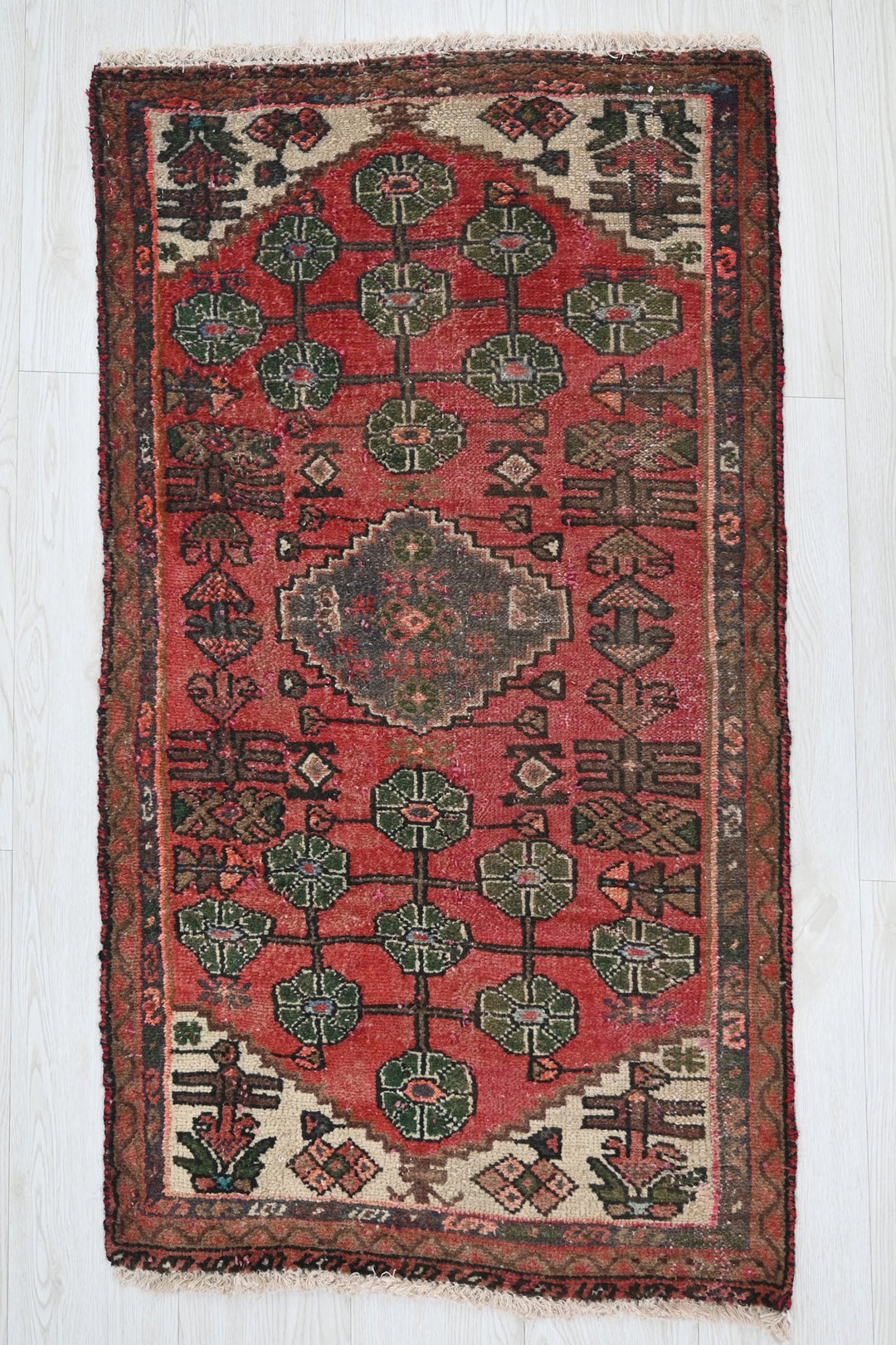 red Accent rug 2' 0" x 3' 9"