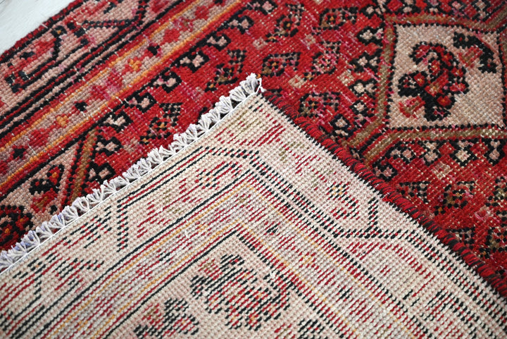 red Accent rug 2' 1" x 3' 8"