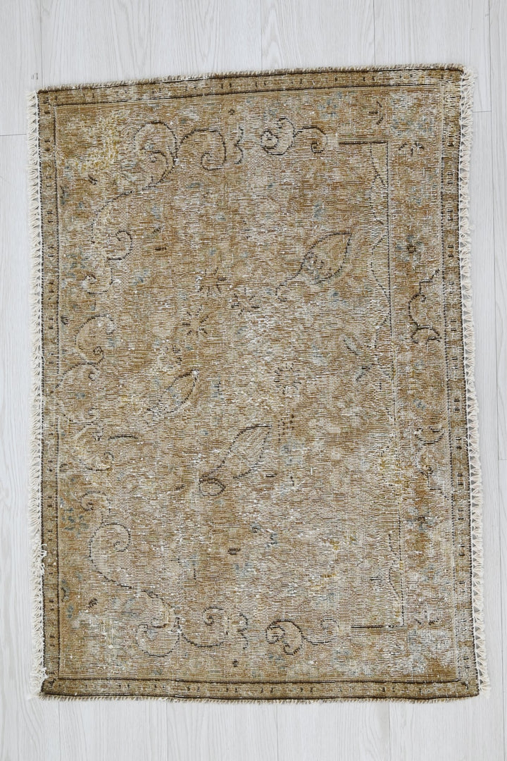 brown Accent rug 1' 11" x 2' 9"