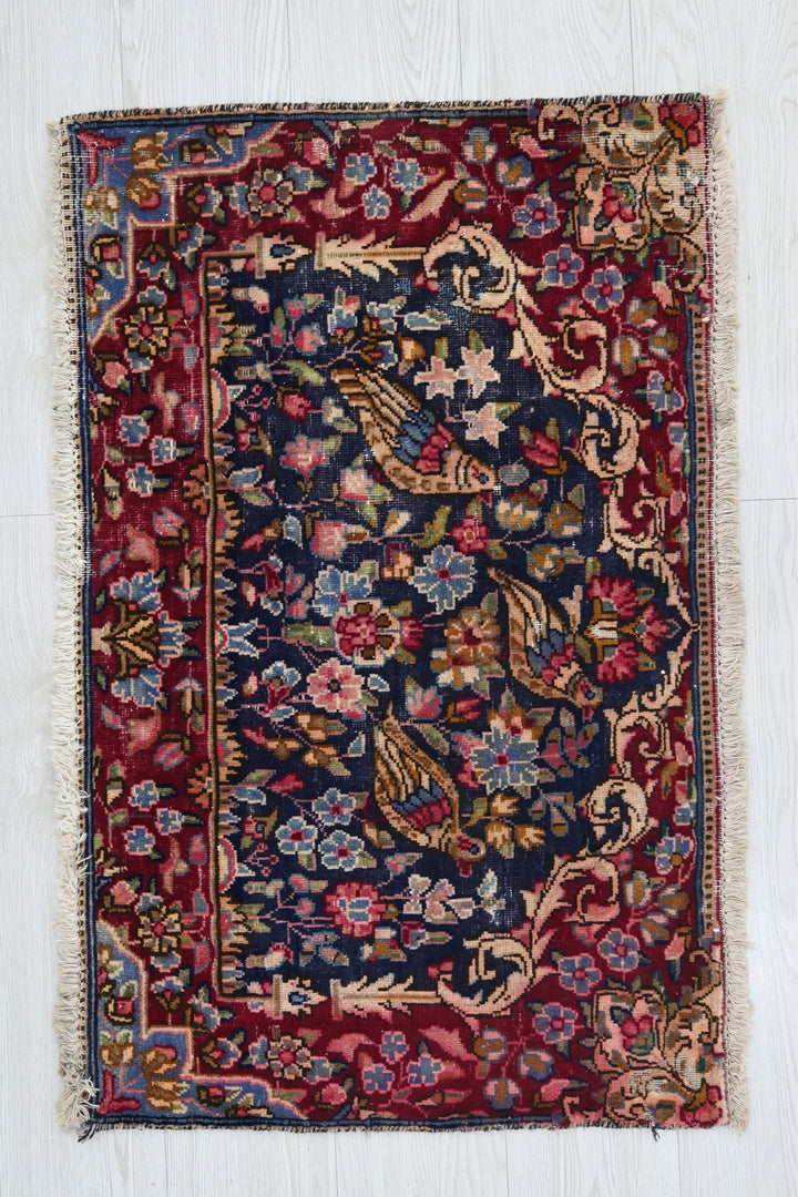 blue Accent rug 1' 10" x 2' 10"