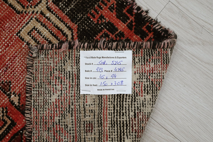 red Mini rug 1' 6" x 3' 1"
