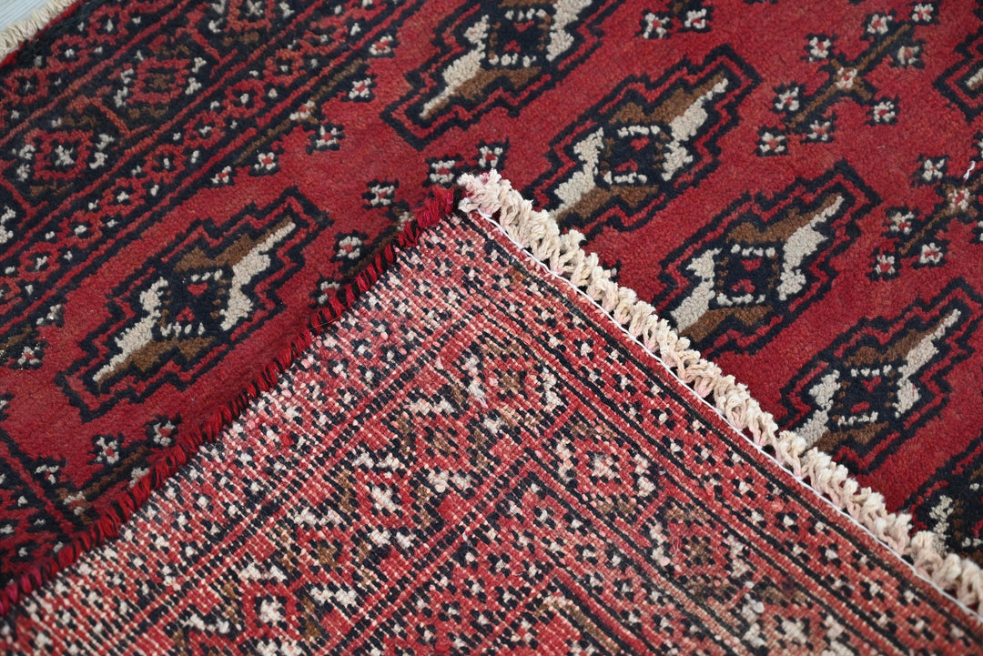 red Accent rug 2' 0" x 4' 4"
