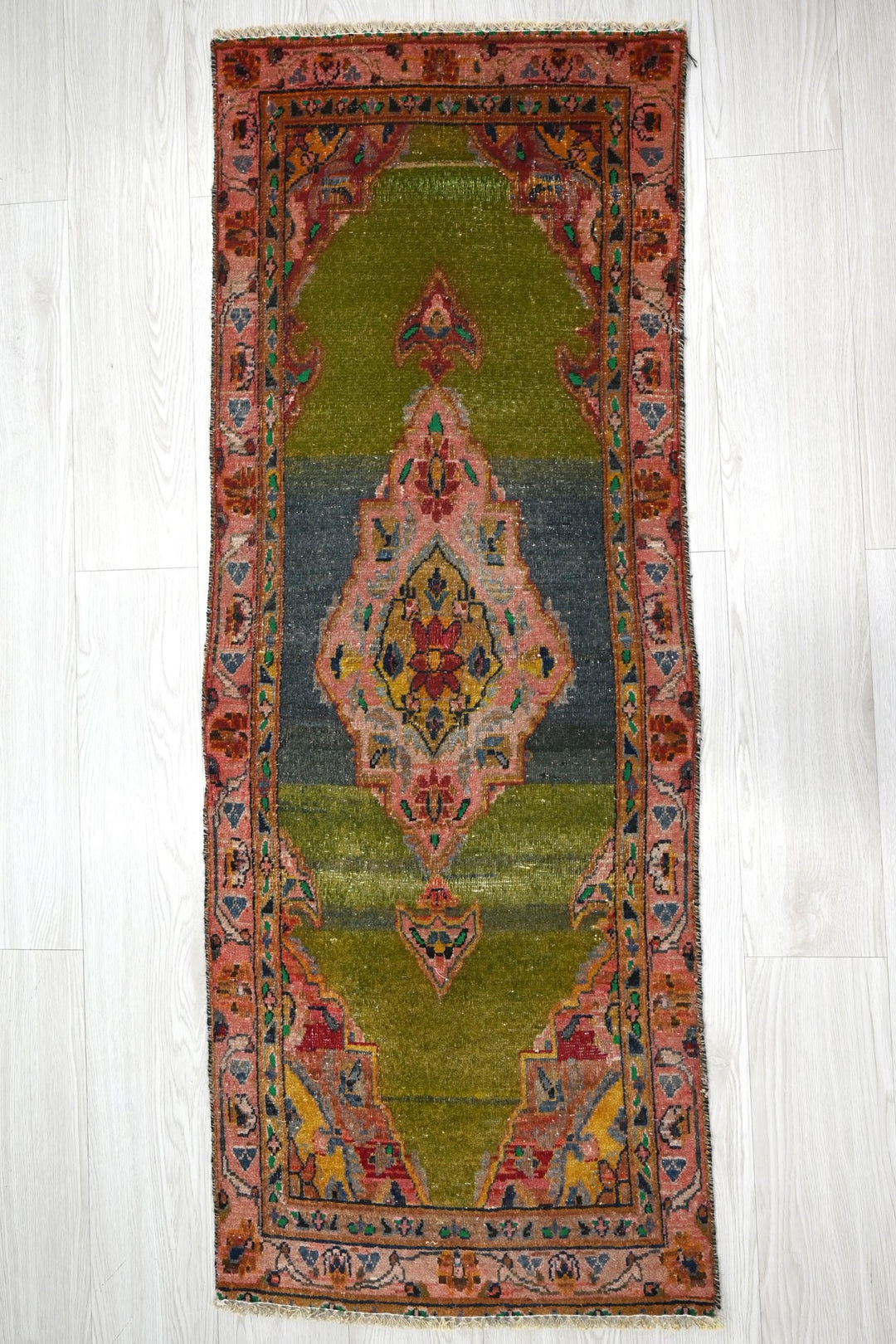 green Runner rug 1' 9" x 4' 10"