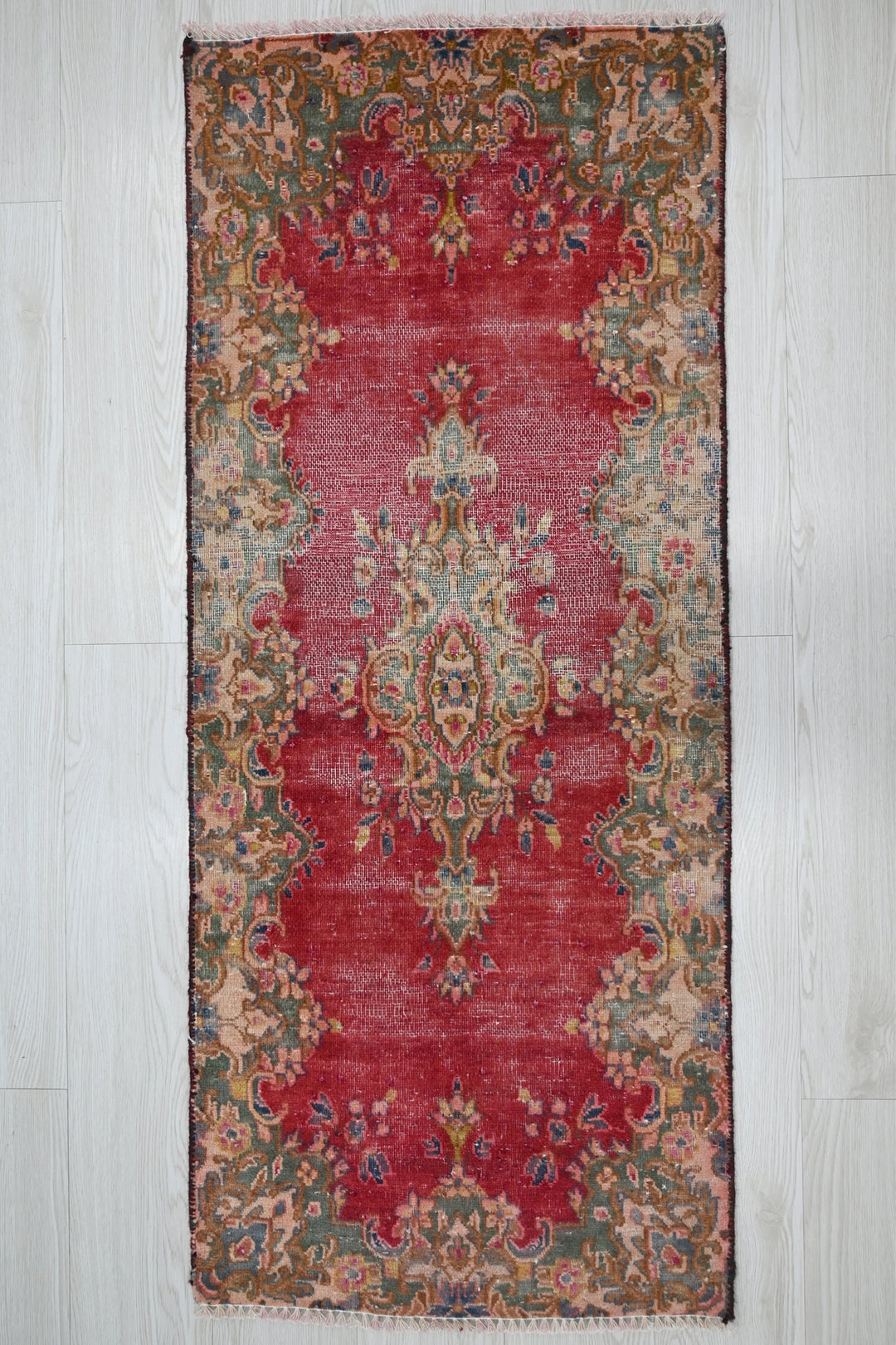 red Accent rug 1' 10" x 4' 2"