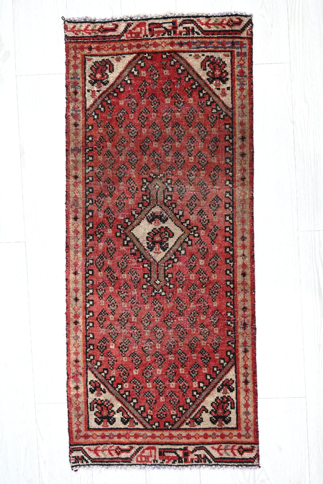 red Accent rug 1' 8" x 4' 0"