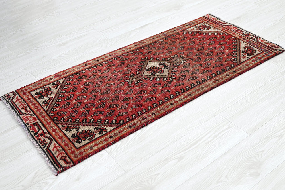 red Accent rug 1' 8" x 4' 0"