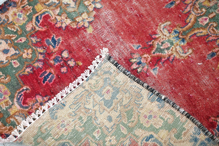 red Accent rug 1' 11" x 4' 2"