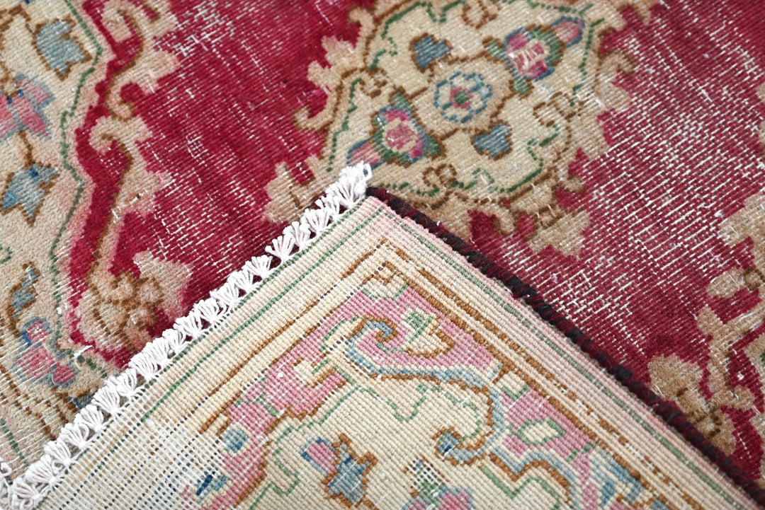 red Accent rug 1' 10" x 1' 10"