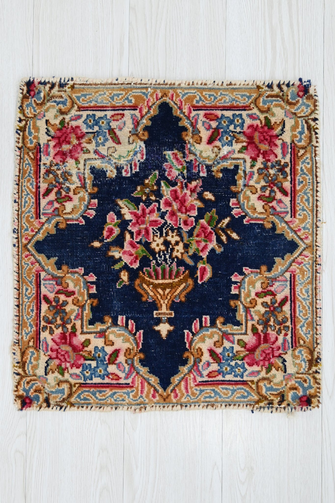 blue Accent rug 1' 7" x 1' 7"