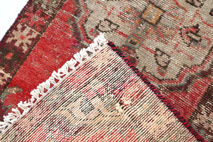 red Mini rug 1' 5" x 2' 10"