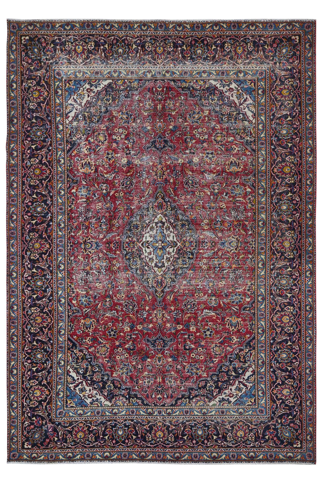 red Large rug 7' 10" x 11' 3"
