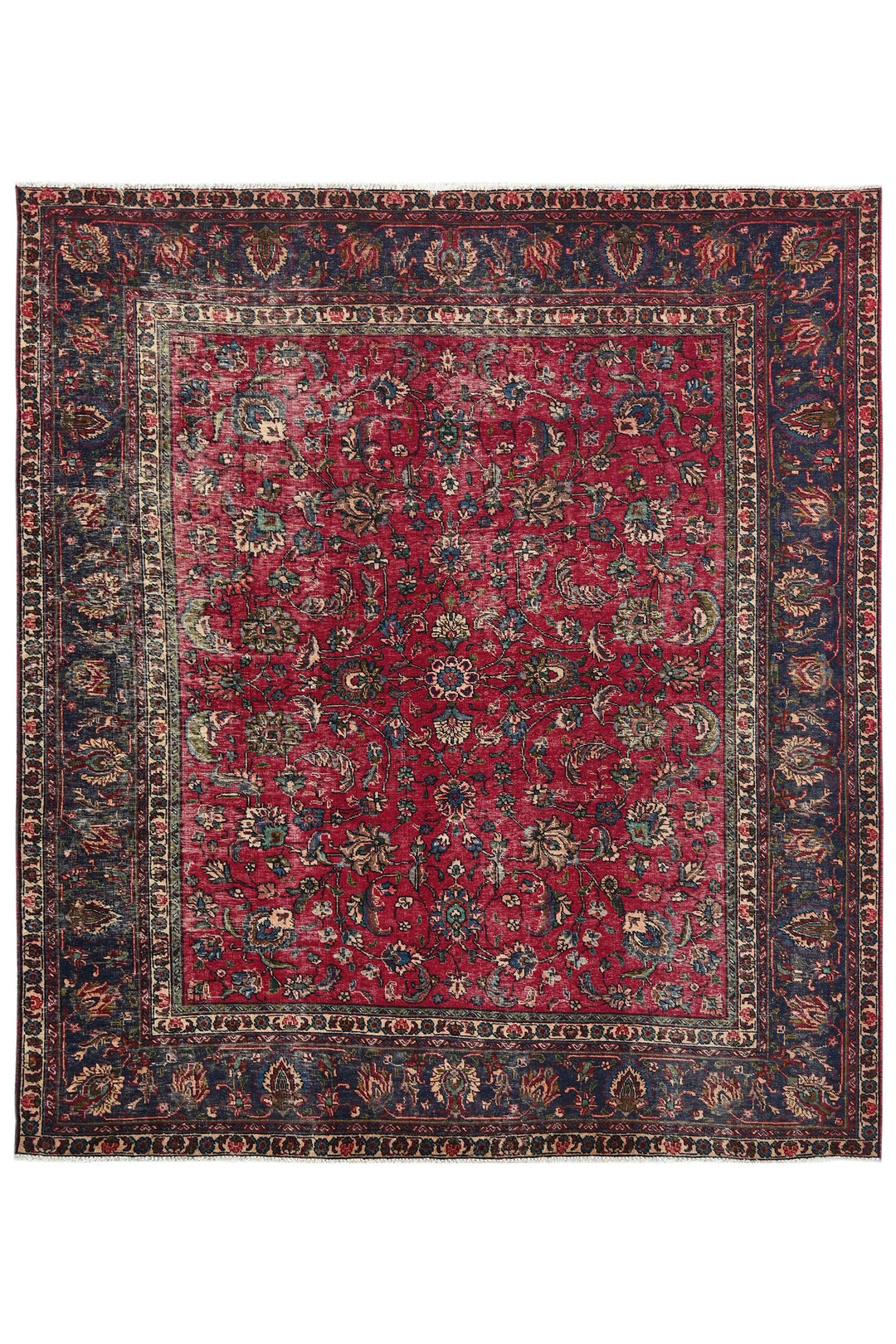 red Large rug 7' 10" x 8' 10"