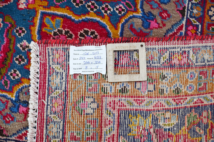 red Large rug 8' 0" x 11' 0"