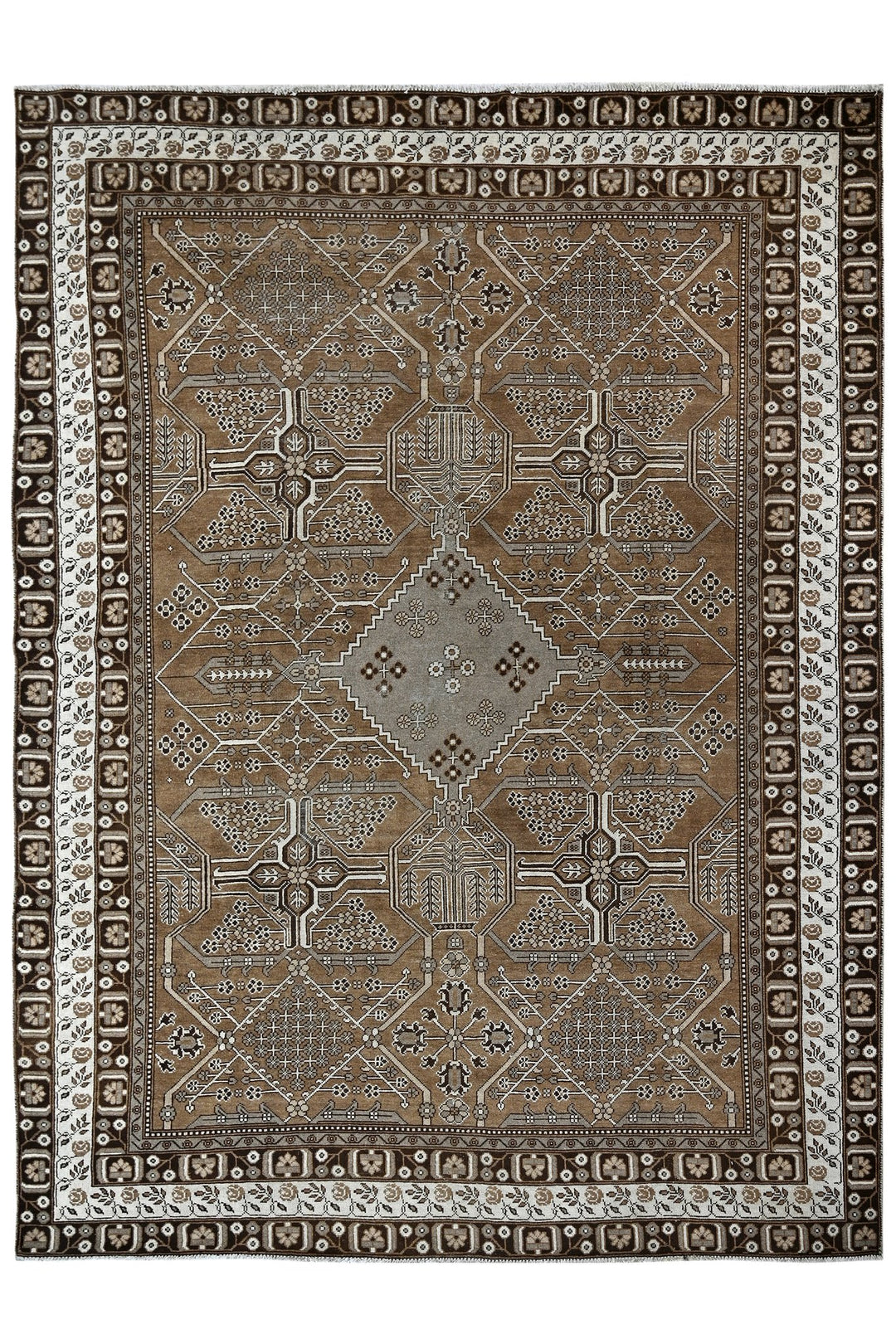 brown Large rug 8' 0" x 10' 10"