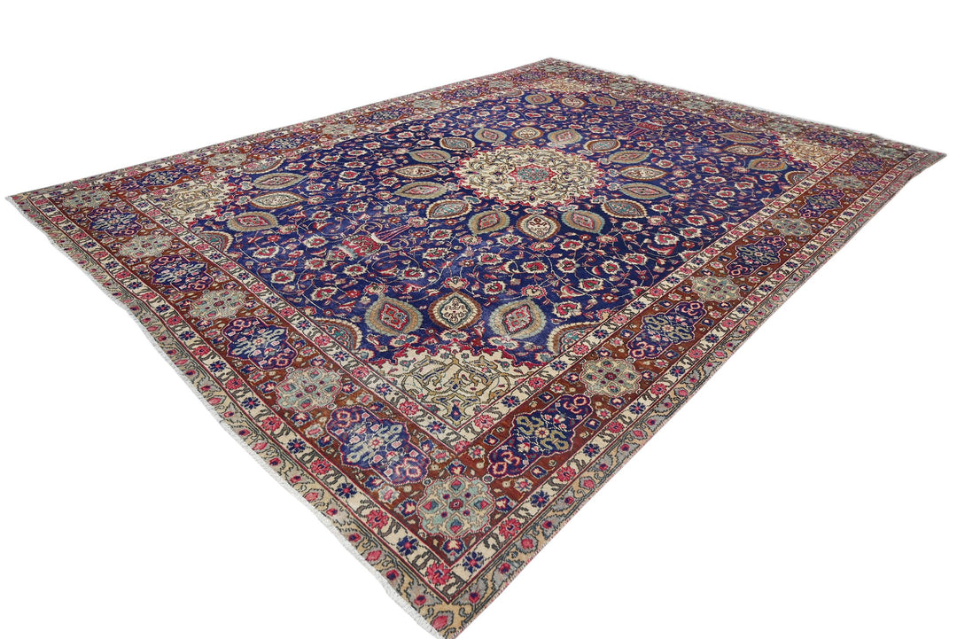 blue Oversized rug 9' 7" x 13' 0"