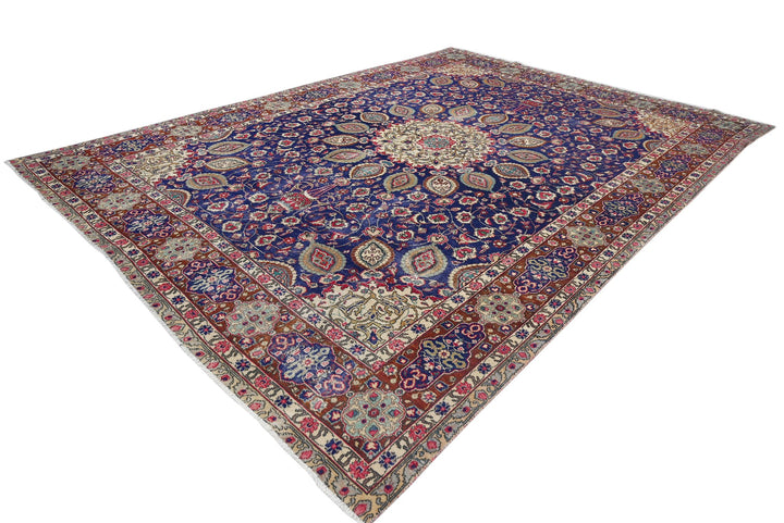 blue Oversized rug 9' 7" x 13' 0"