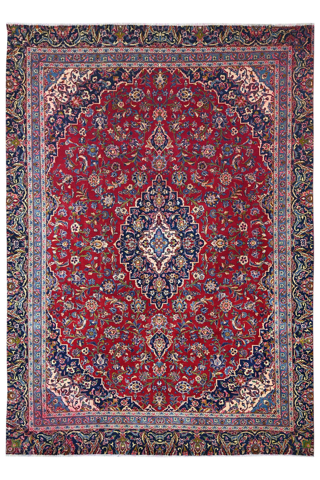 red Large rug 8' 0" x 11' 3"