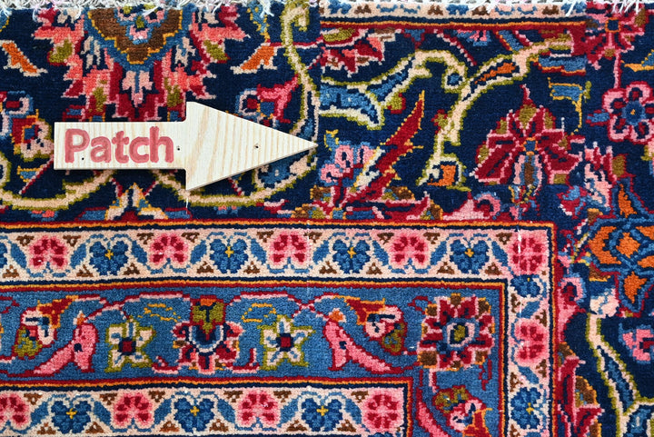 red Large rug 8' 0" x 11' 3"