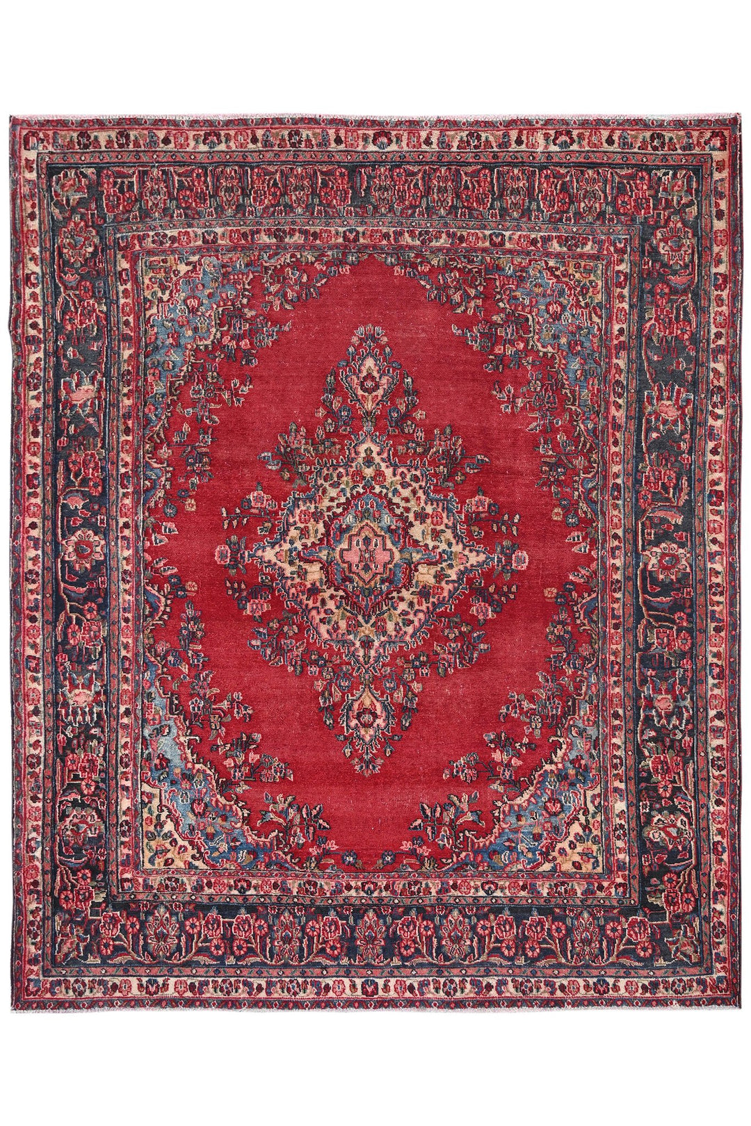 red Large rug 7' 9" x 9' 6"