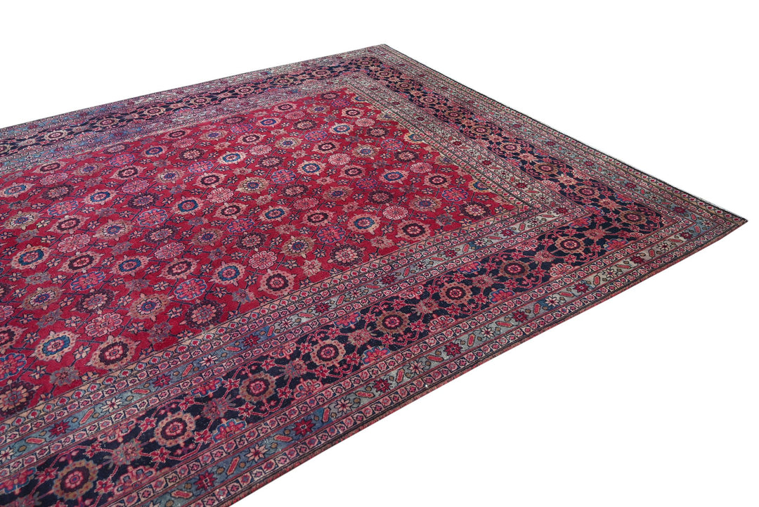 red Large rug 7' 10" x 11' 1"