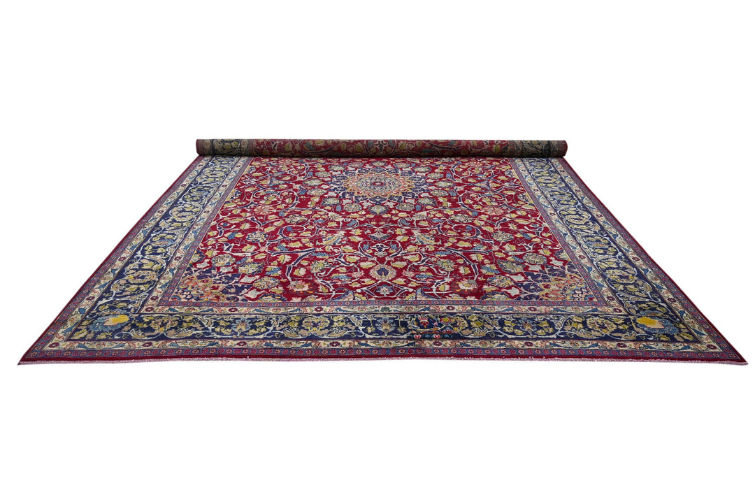 red Oversized rug 9' 7" x 12' 1"