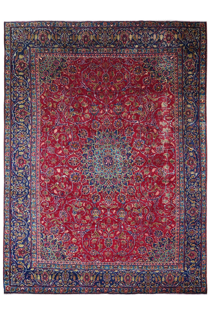 red Oversized rug 9' 0" x 12' 1"