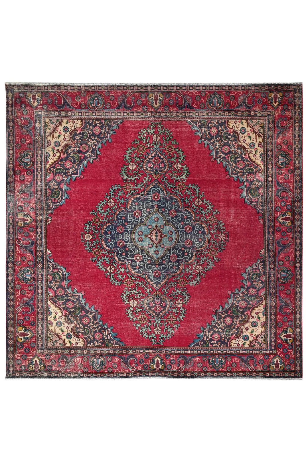 red Oversized rug 9' 4" x 9' 4"