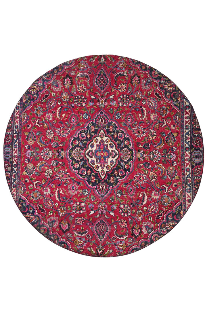 red Large rug 8' 4" x 8' 4"