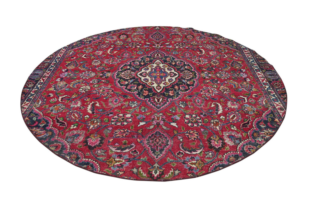 red Large rug 8' 4" x 8' 4"
